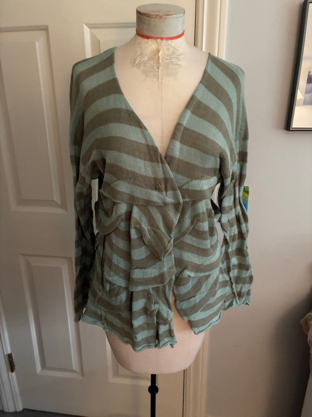 Krista Larson striped cardigan